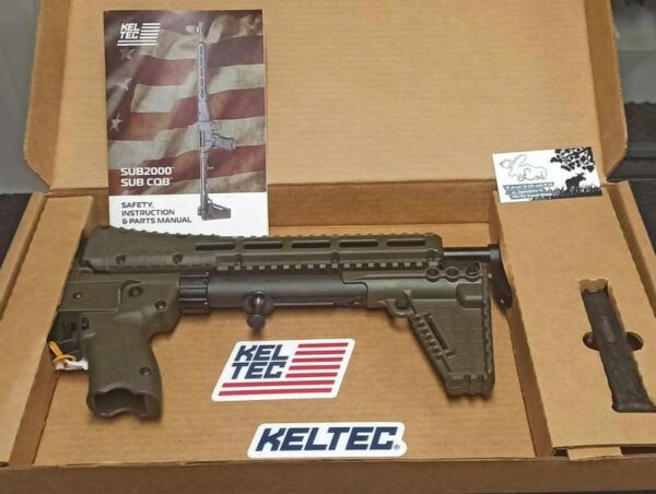 Karabinek 9×19 mm Kel-Tec SUB2000 zielony - obrazek 4